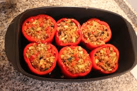 turkey quinoa stuffed bell bariatric